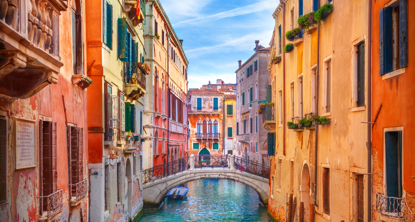 ulice v Benátkách Venice street