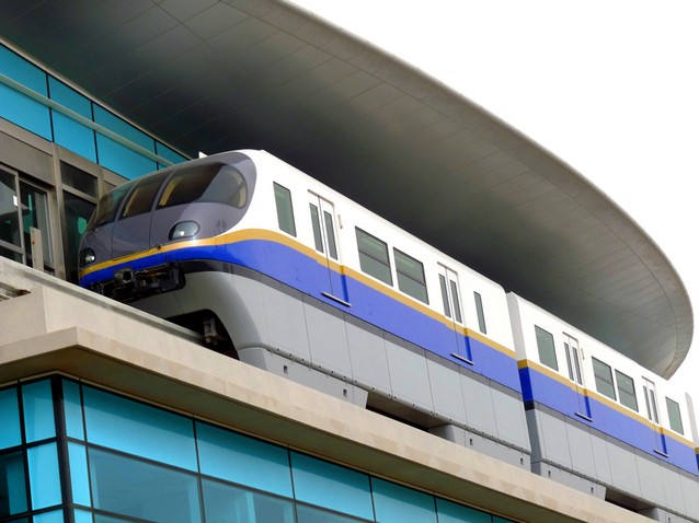 Duajské metro a mrakodrapy
