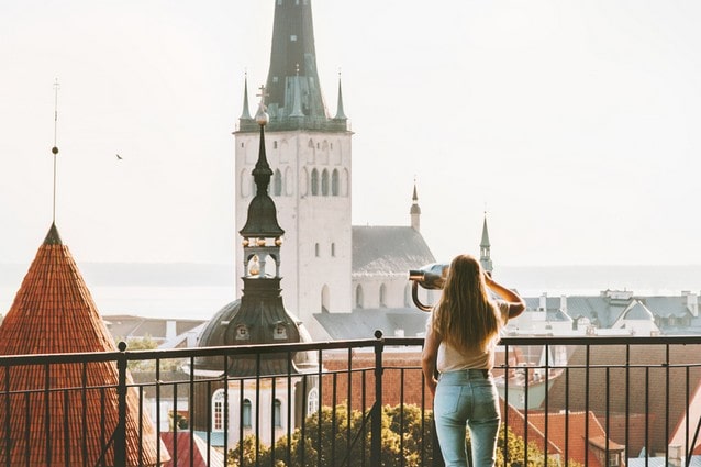 Estonský Tallin historické centrum