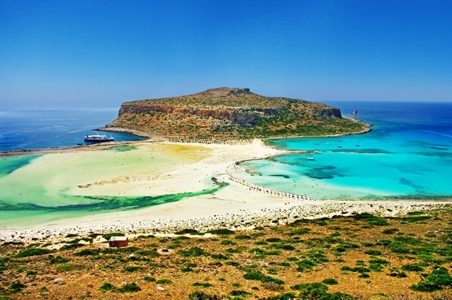 Laguna Balos v Řecku