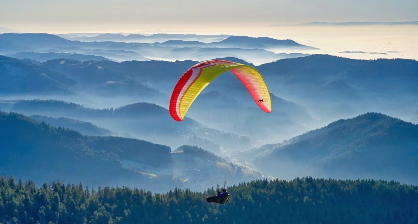 paragliding v horách paragliding in the mountains